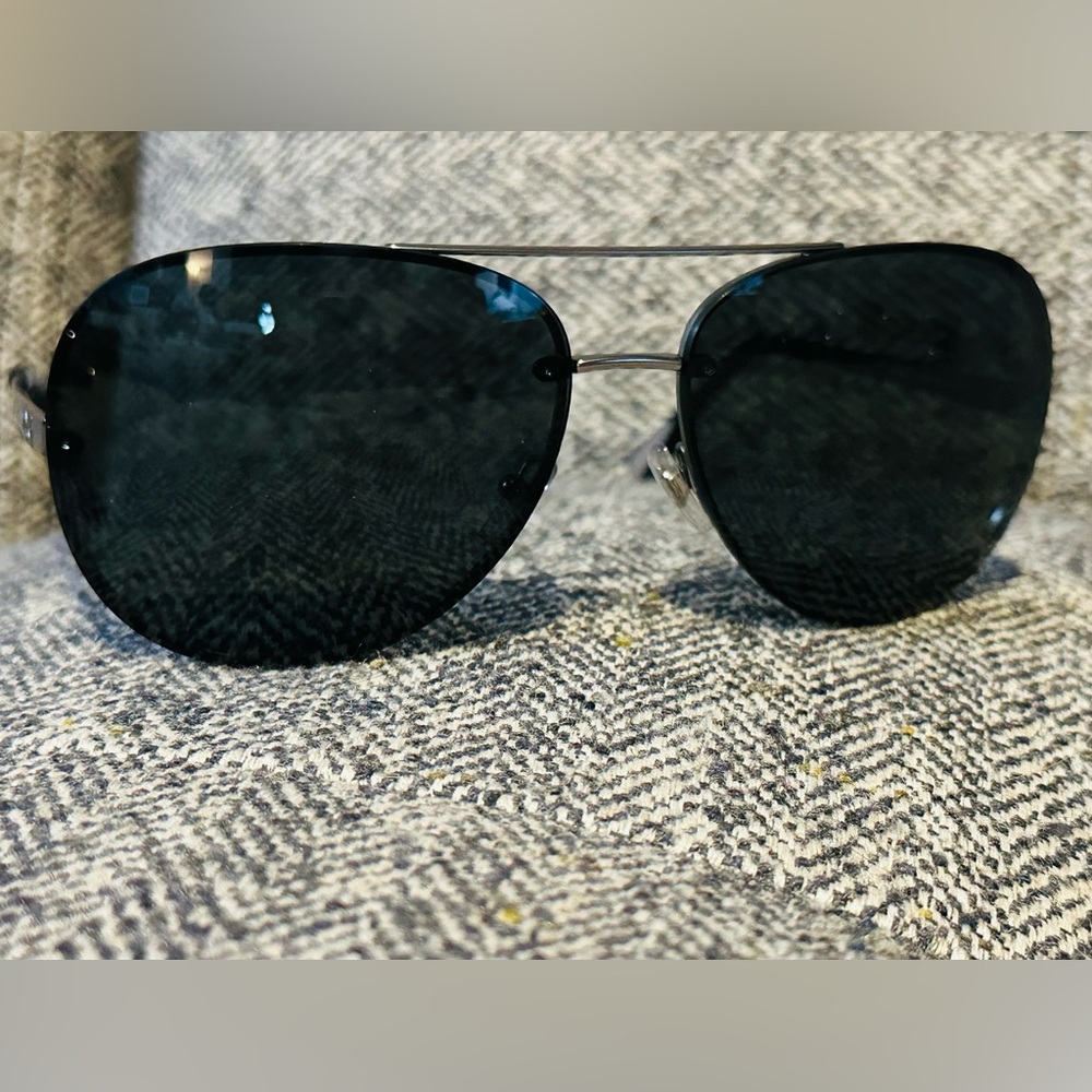 D&G Black Aviator Sunglasses